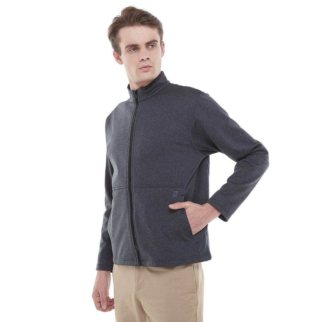 ZOLEKA Marco Jaket Traveling Tahan Angin Pria - Misty Grey-1