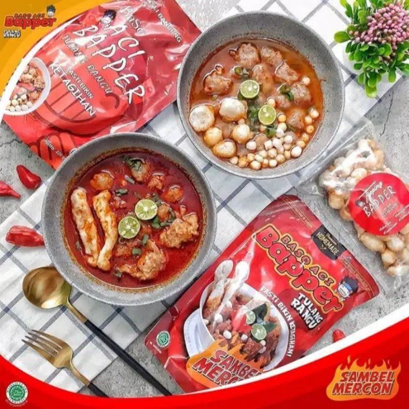 Baso Aci Bapper Boci Tulang Rangu Ori dan Sambel Mercon