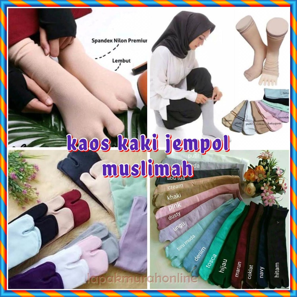 KAOS KAKI JEMPOL / KAOS KAKI MUSLIMAH / KAOS KAKI JEMPOL MUSLIMAH / KAOS KAKI