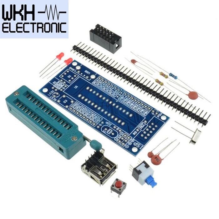 AVR ISP MINIMUM SYSTEM BOARD MINSYS FOR ATMEGA8 ATMEGA328 UNSOLDERED