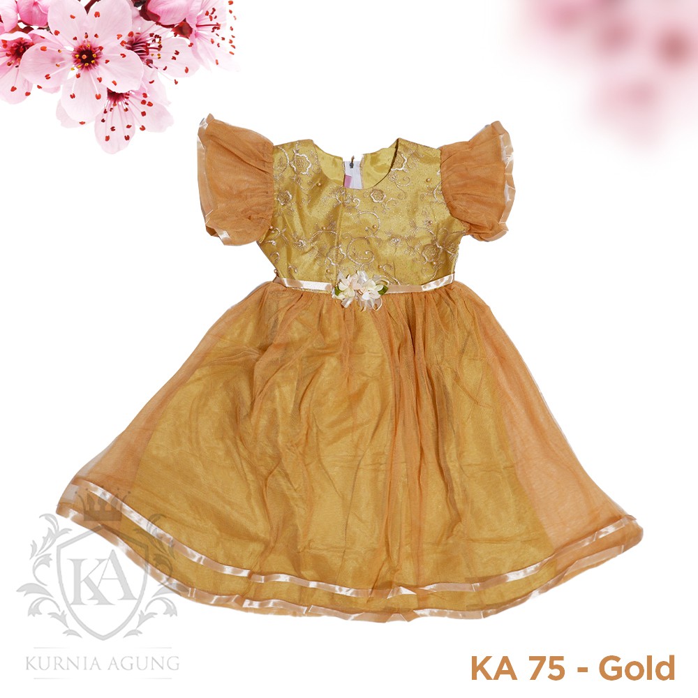 Dress Anak Perempuan 2 Tahun sampai 12 Tahun Gaun Ulang Tahun Anak Import Korea KA75