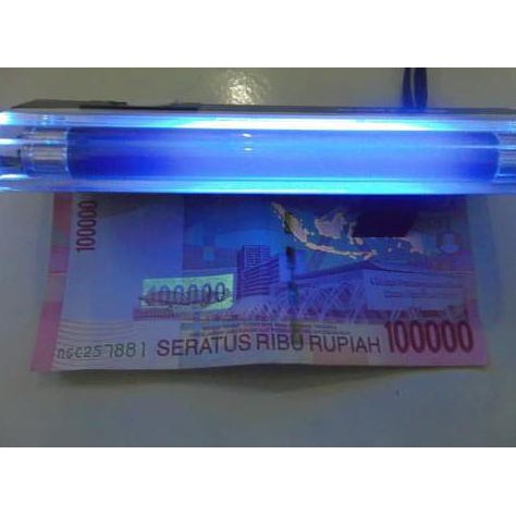 

lampu pengecek uang palsu / money detector handheld blacklight +senter spesial