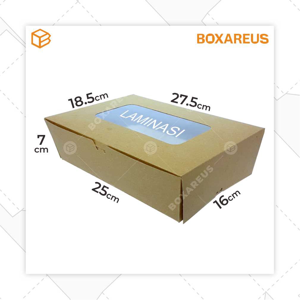 Snack Box, Kotak Snack, Gift Box, Kotak Mika, Dus Kemasan Packaging | 1031827 (20pc)