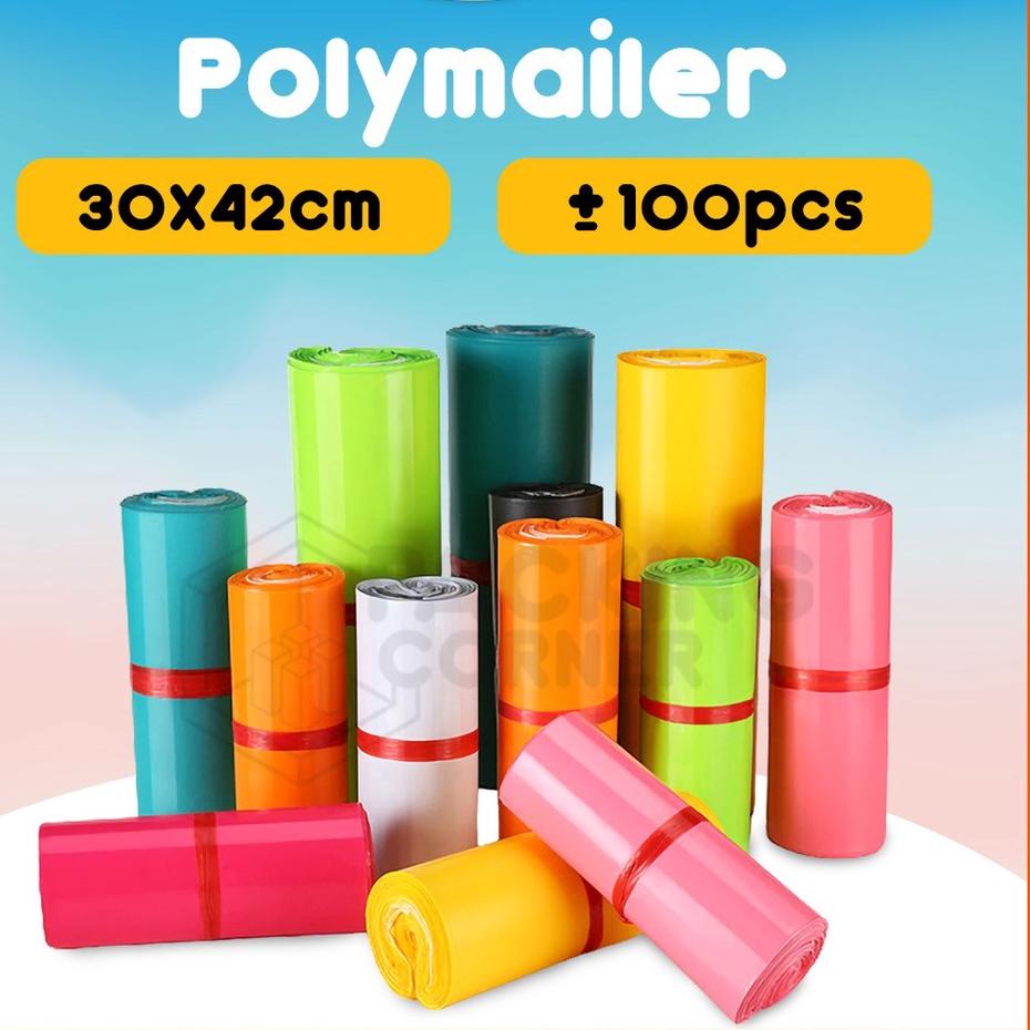 

Terjangkau - Plastik Polymailer Bag 30x42 Kantong Amplop Packing Seal Olshop Online Shop ol on shop Isi 100 pcs