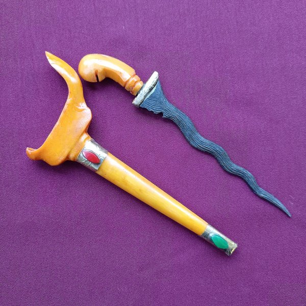 DIDS Terlaris keris giok mini pusaka kuning/hitam termurah Keren