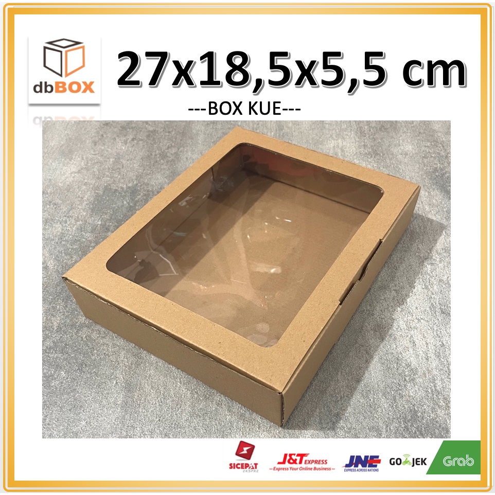 

BOX MIKA 27x18,5x5,5 cm kardus die cut, untuk kue hampers gift box MIKA MIKA