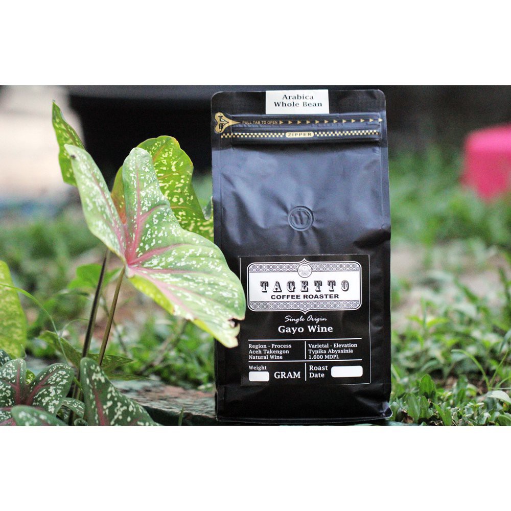 

Kopi Arabika Gayo Wine 500GR Biji atau Bubuk Tagetto Coffee Limited