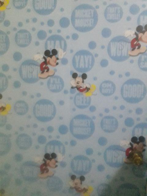 Wpsmickey Wallpaper Dinding Walpaper Stiker 5m X 45cm Wallpapaer Wallsticker Sticker Mickey Mouse