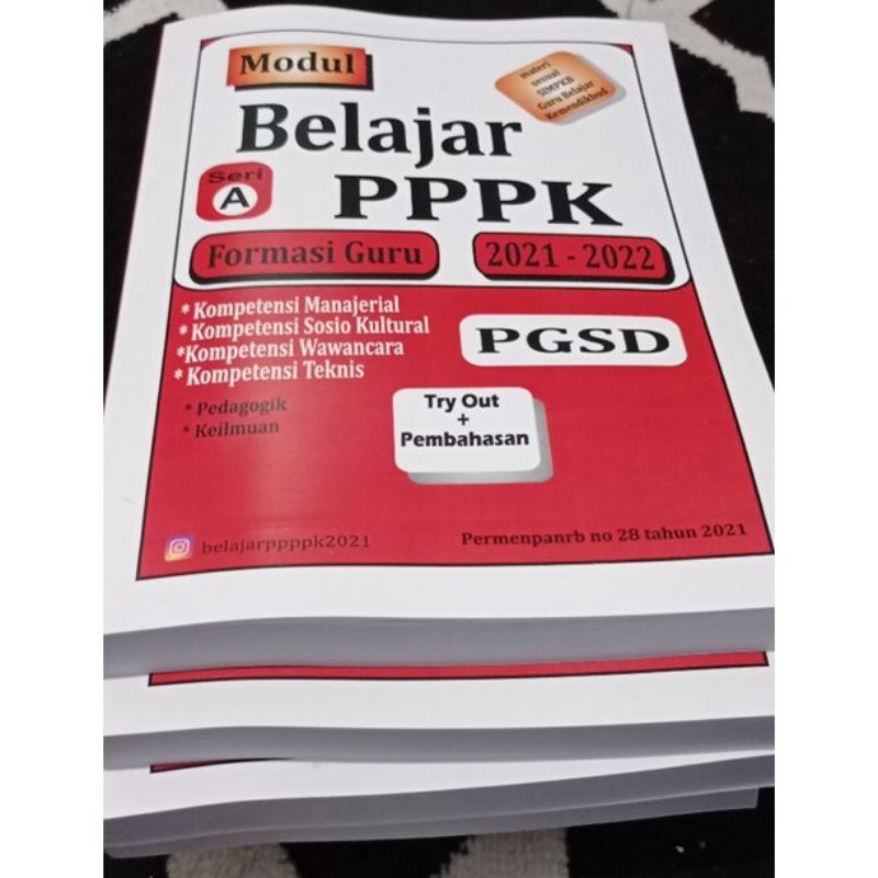 Modul Belajar PPPK PGSD Lengkap ( Pendidikan Guru Sekolah Dasar ) Formasi Guru Seri A 2021-2022