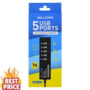Travel Charger Wellcome 5 Ports Usb Original