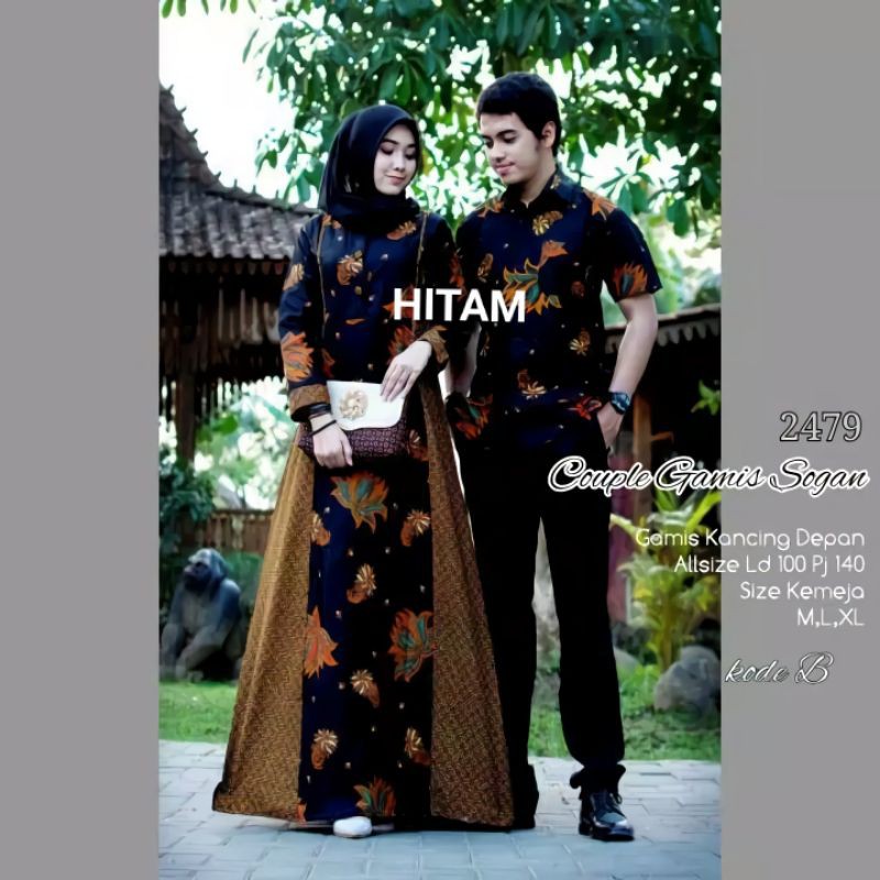 Maura Couple - Sania Ruffle Batik Couple Ori Ndoro Jowi DNT Garansi Termurah Shopee - SHOPASHOP SOLO-KODE B