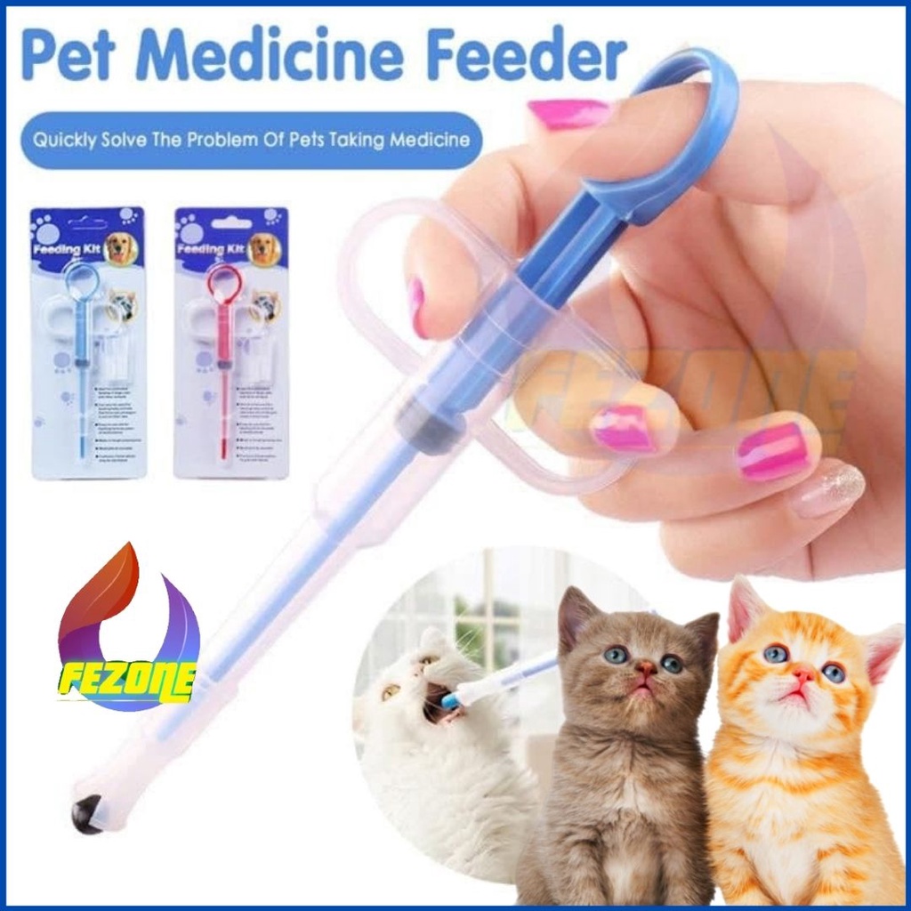 FEEDING KIT PELONTAR PIL ALAT BANTU MINUM OBAT ANJING KUCING KELINCI FEZONE