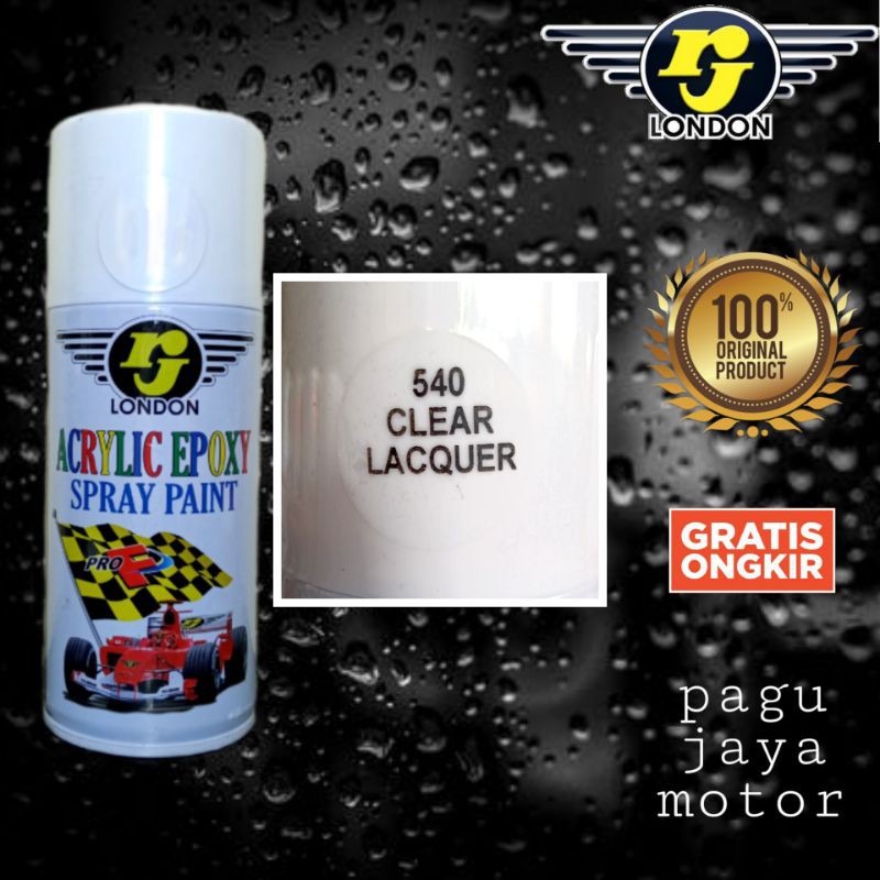 Pilok pilox aerosol 150cc warna clear gloss glossy pernis vernis finishing bening mengkilap cat semprot spray paint untuk motor mobil sepeda velg helm kayu besi plastik