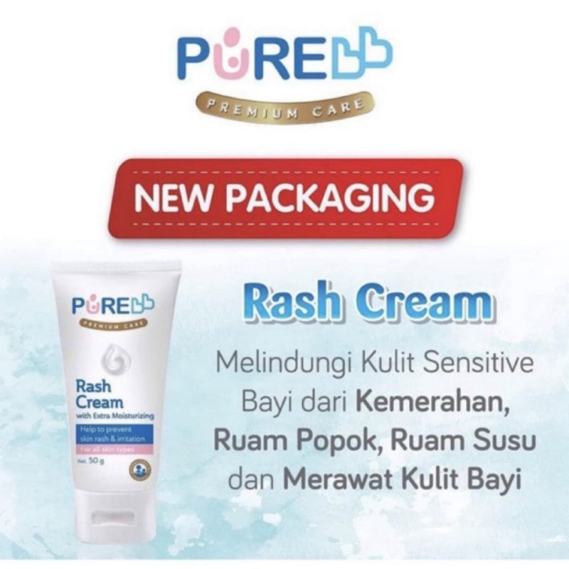 PureBB Rash Cream 50 gr/Krim Anti Ruam Bayi