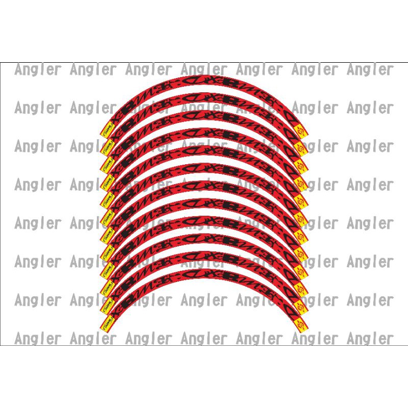 Decal sticker rim sepeda mavic deemax uk 26 dan 27.5