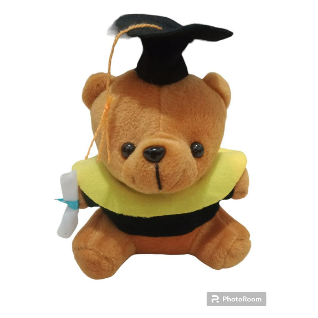 Boneka Wisuda Teddy Bear Beruang Tinggi 15cm BONEKA WISUDA TEDY BEAR MINI Boneka Wisuda terbaru