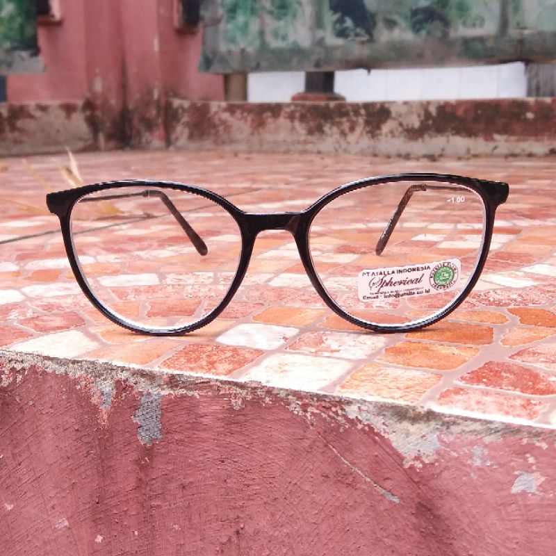 Kacamata Minus Frame CatEye -0.50 sd -4.00 Wanita