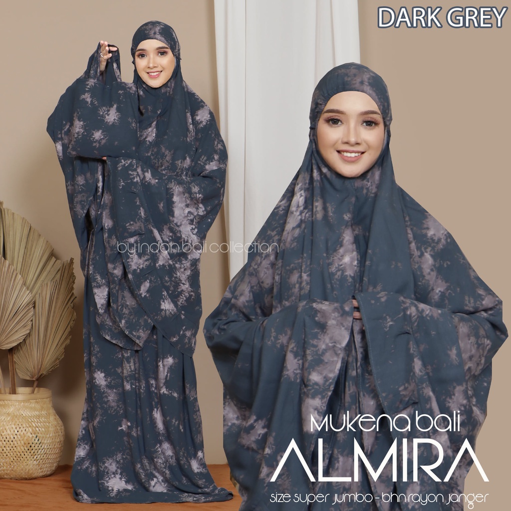 Mukena Bali Smoke tie dye Almira super jumbo