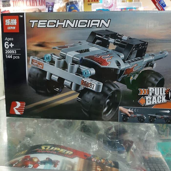 toys / mainan bricks lepin 20093 technician getaway truck