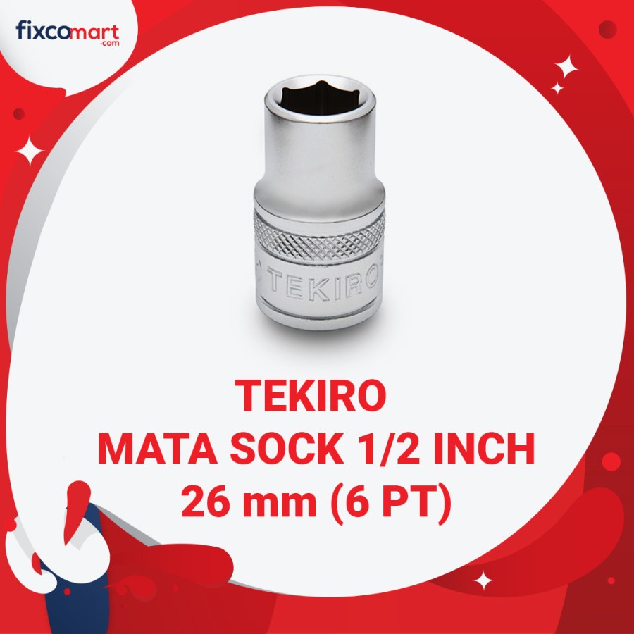 Tekiro Mata Sock 1/2 Inch 26 mm 6PT