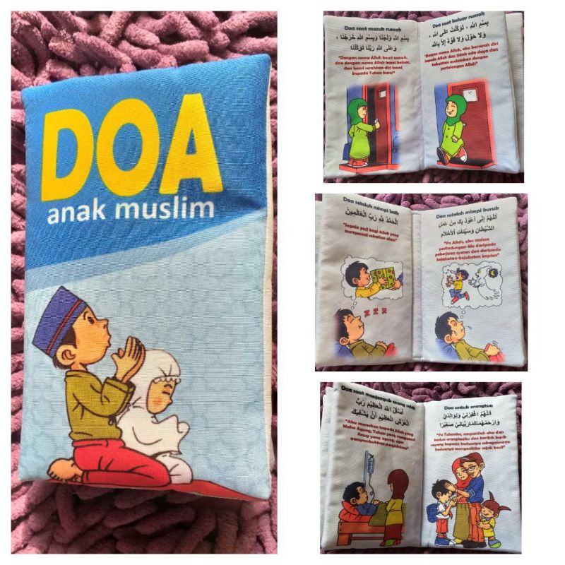 softbook/Buku bantal/buku kain/buku islami/mainan edukasi buku anak bayi balita/doa anak muslim