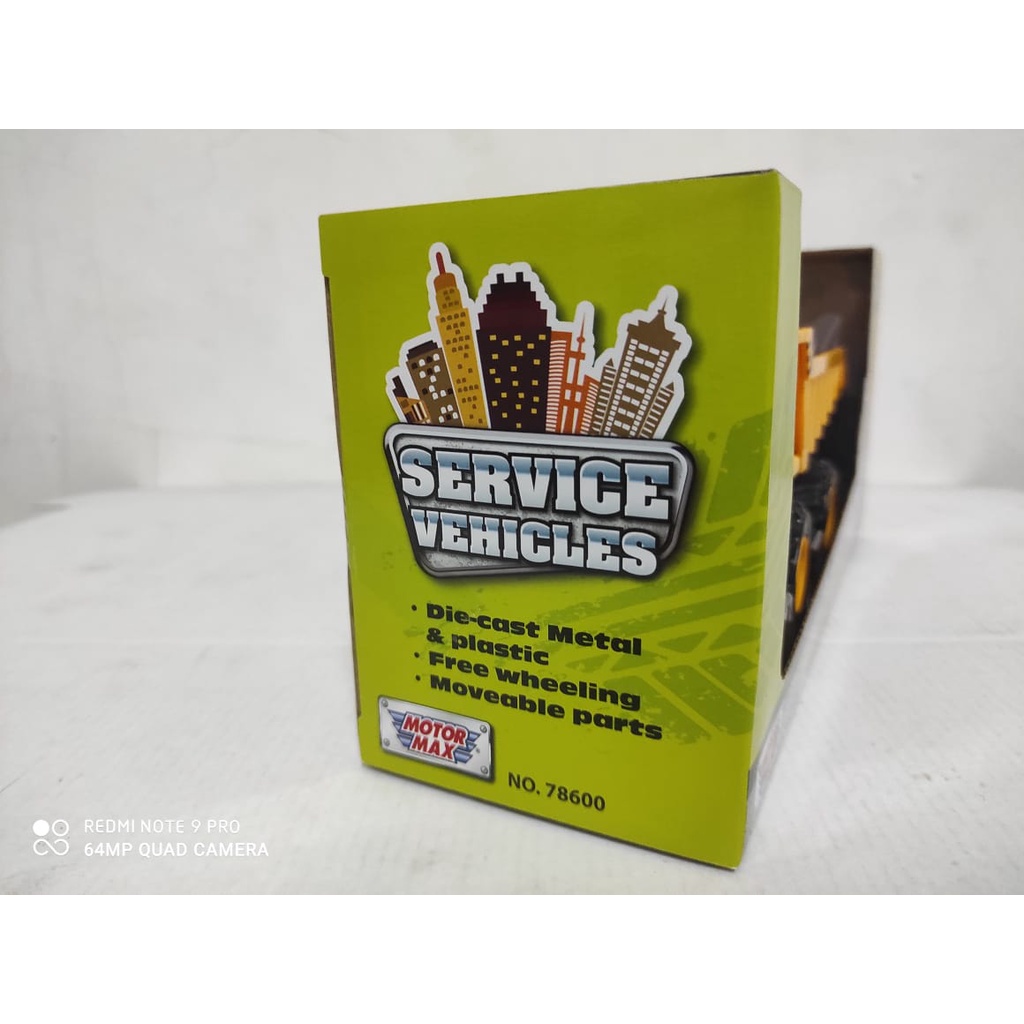 Mainan replika MOTORMAX SERVICE VEHICLE DUMP TRUCK 76841