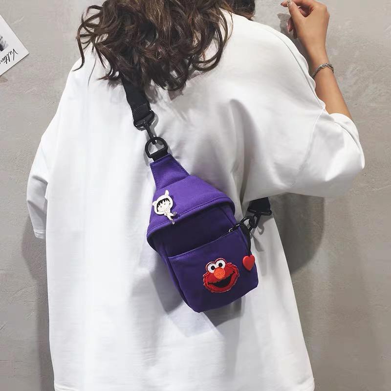 [LOKAL] DOMMO - D1257 ELMO AMELIA JIMIN Tas Waistbag Backpack tanpa aksesoris Morymony