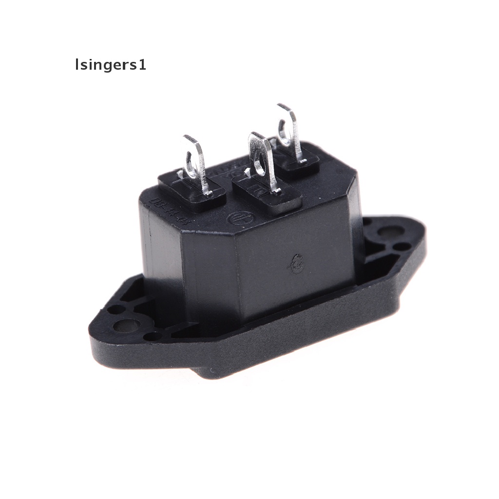 (lsingers1) 5pcs IEC 320 C14 Male Plug Panel Power Inlet AC 250V 10A