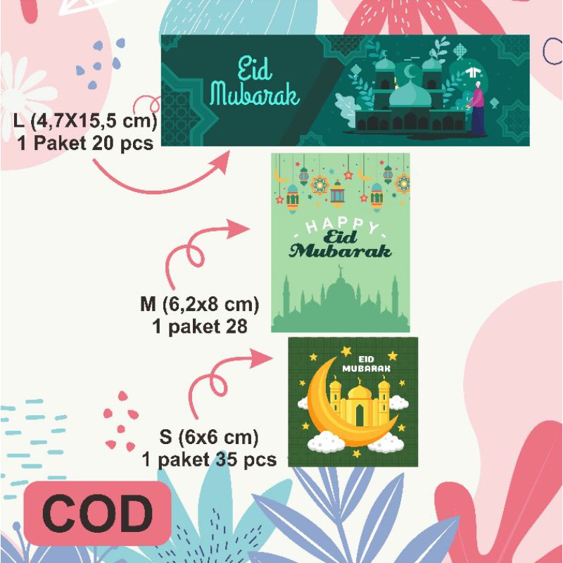 

Stiker parcel lebaran | Stiker kemasan | Stiker Ramadan | Stiker idul fitri