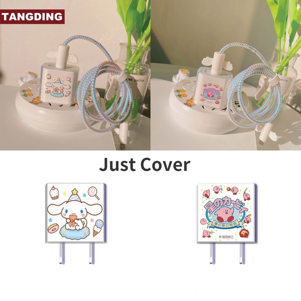 【COD Tangding】Charging Head Protective Rope Data Cable Plug Power Transparent Sleeve WITHOUT Data Cable and Plug