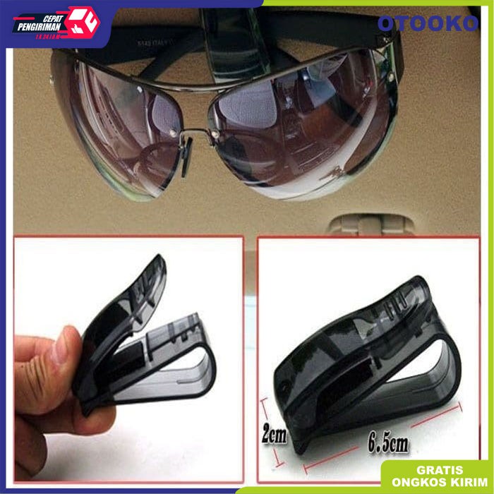 Penjepit Sun Visor Clip Jepitan Mobil Kacamata Etoll Kartu Parkir Uang