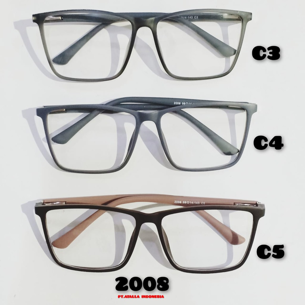 KACAMATA 2008 FRAME KOTAK PRIA