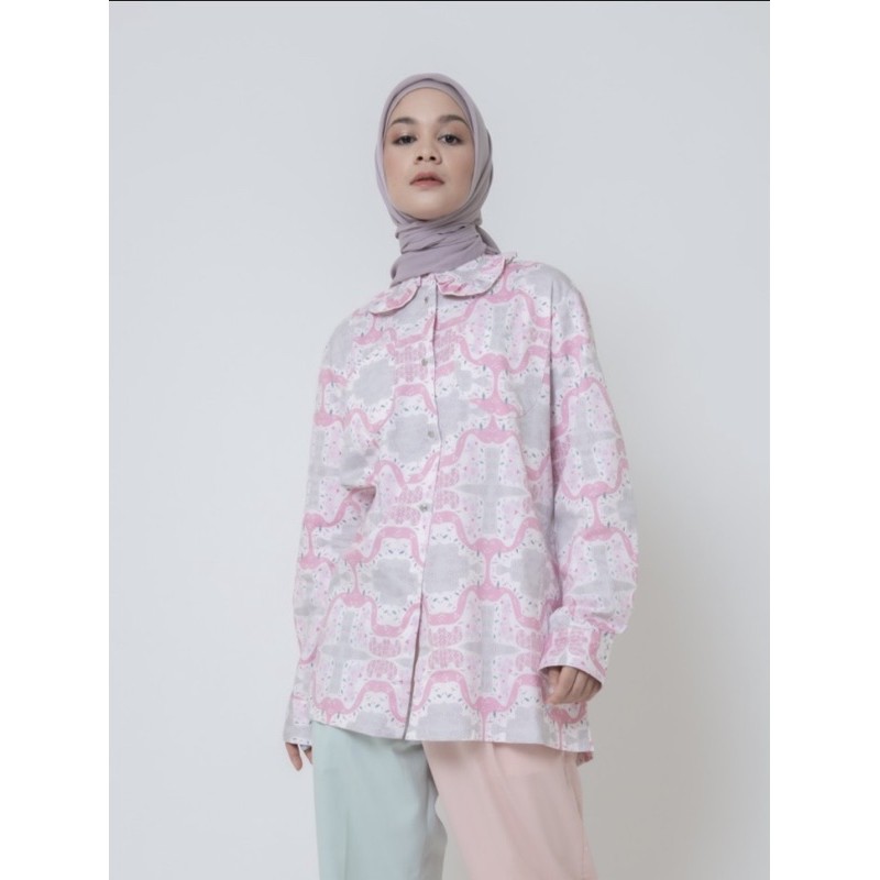 TANTRI NAMIRAH X WARDAH - Rose Shirt (size XL) NEW