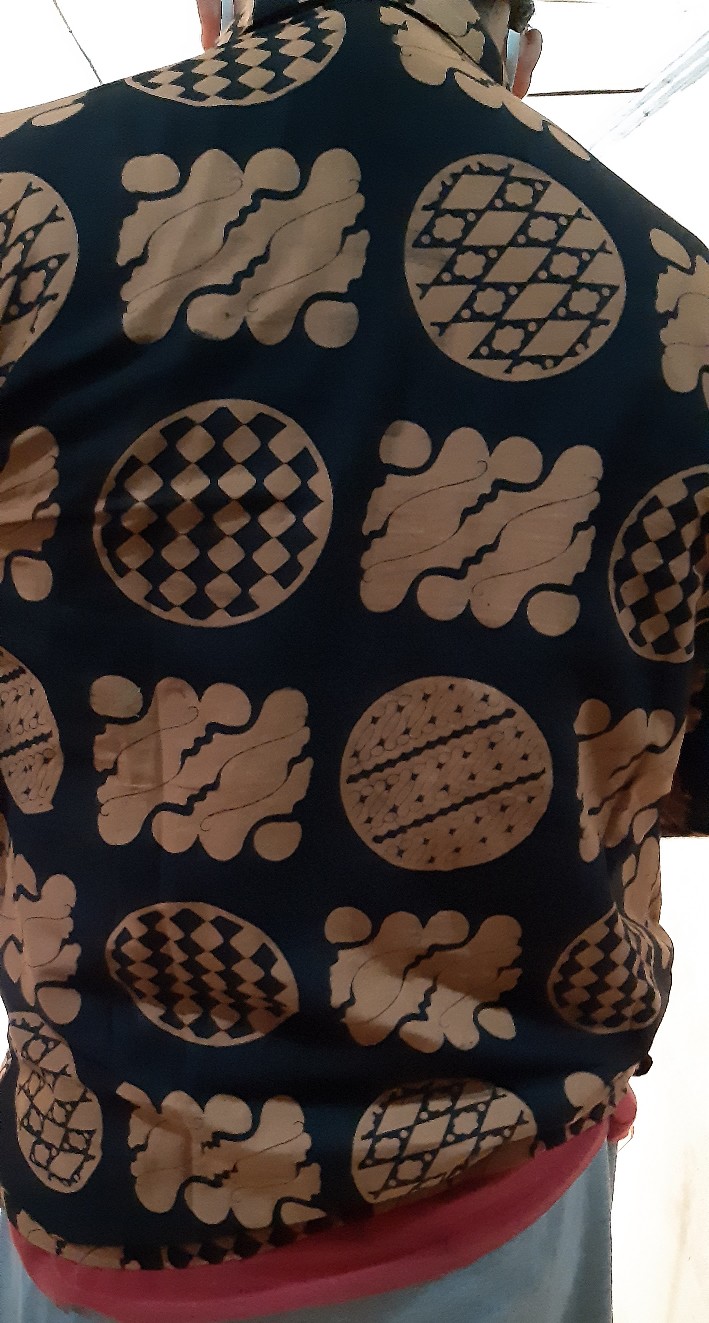 Bswart Batik Hrb026 Kenongo Hem Lawasan Sogan Lengan Panjang Padi Pekalongan M L Xl Batik Pria Murah