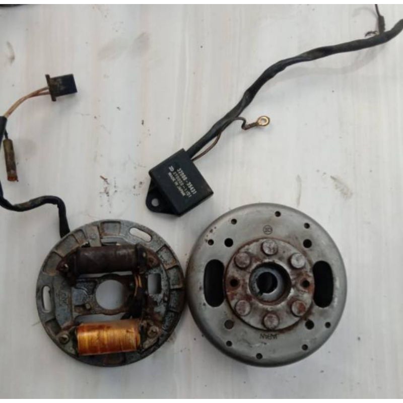 pengapian set original rc100 bravo tornado rc80 cristal magnit spul cdi nd japan