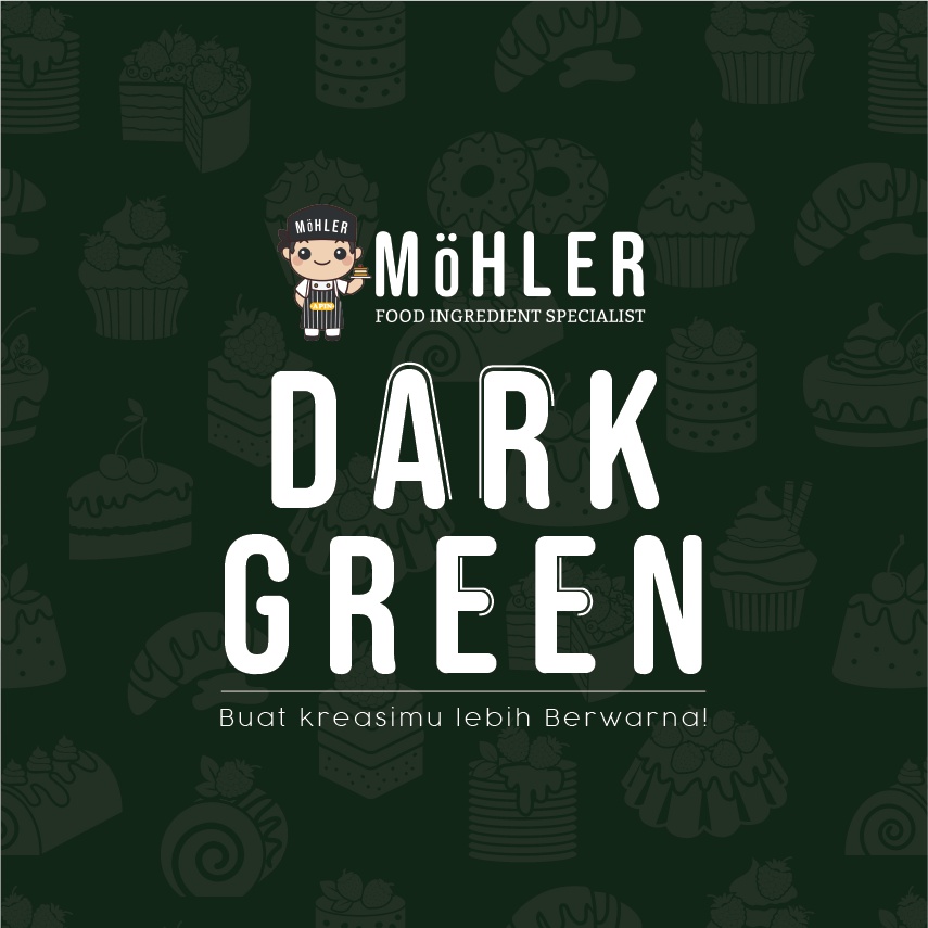 MOHLER Coloring Dark Green (KLIK KOMBO HEMAT UNTUK BELI 1 GRATIS 1)