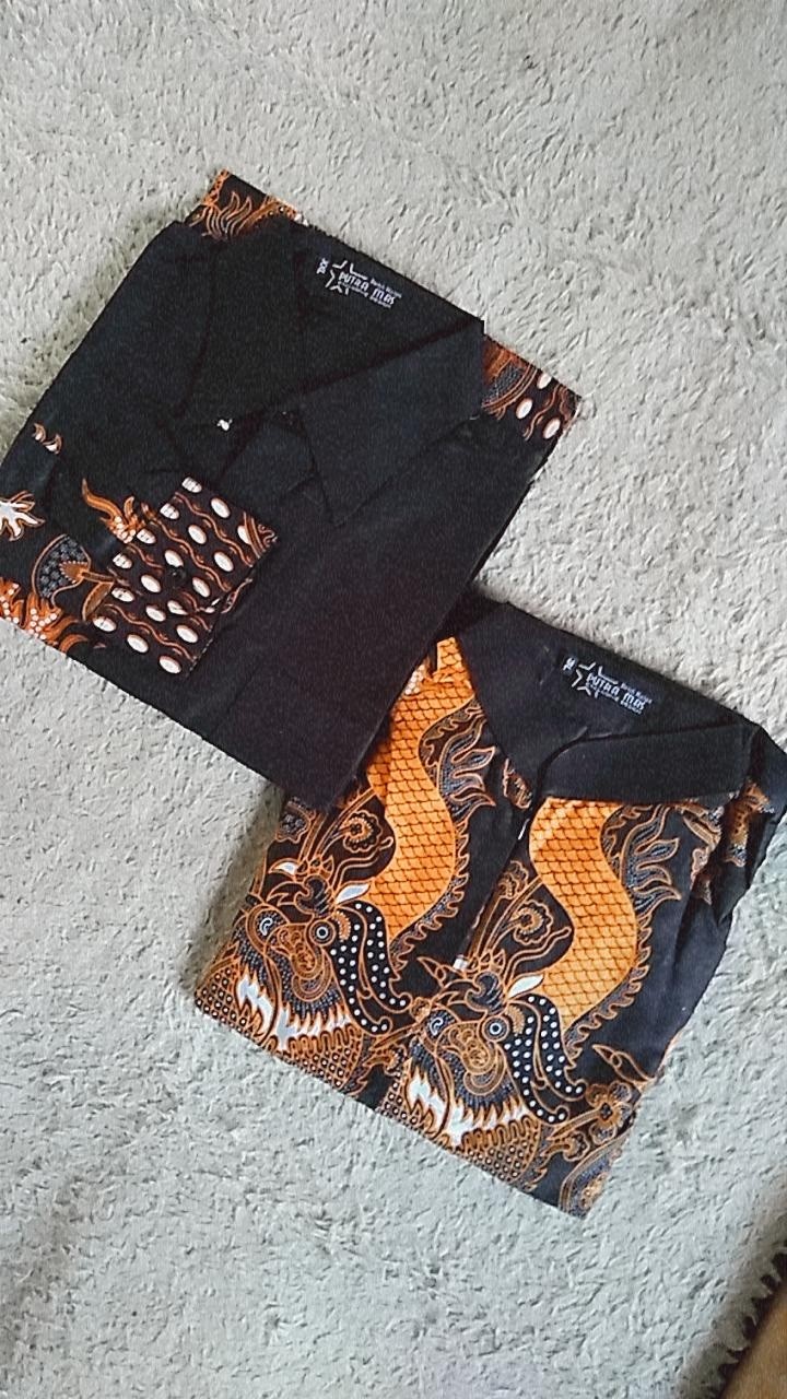 Batik Gamis Couple Muslim Batik Gamis Couple Modern Gamis Batik Motif Terbaru Barikputramas1