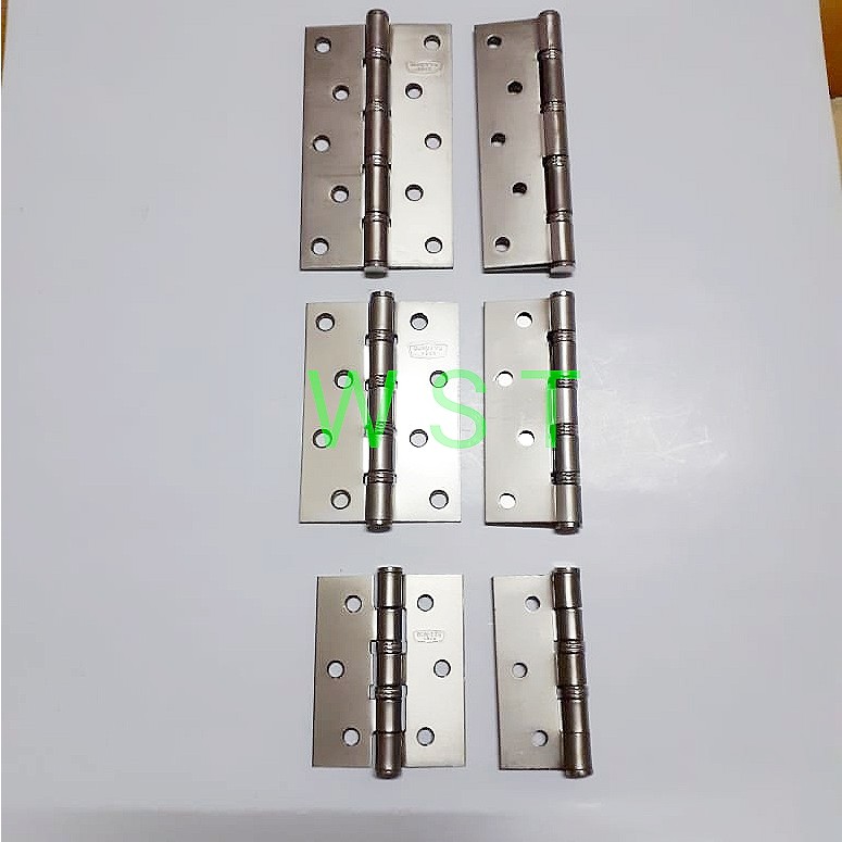 Engsel 5&quot; STAINLESS STEEL Hinge Kupu Kupu Pintu Jendela Lemari ARNETTA