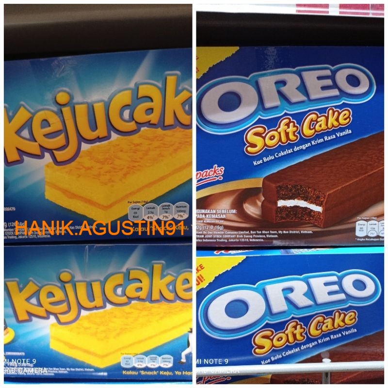 

Oreo Soft Cake Keju Craf Cake isi 12 pcs