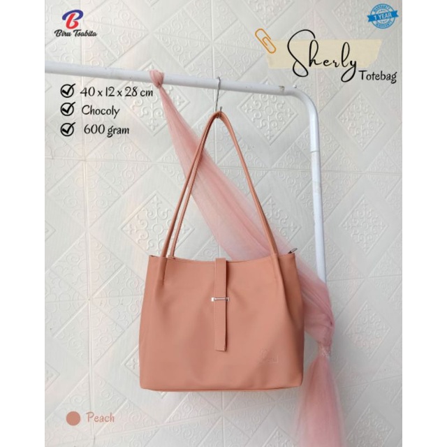 TOTEBAG SHERLY BY BIRU TSABITA TAS WANITA MURAH BAHAN CHOCOLY