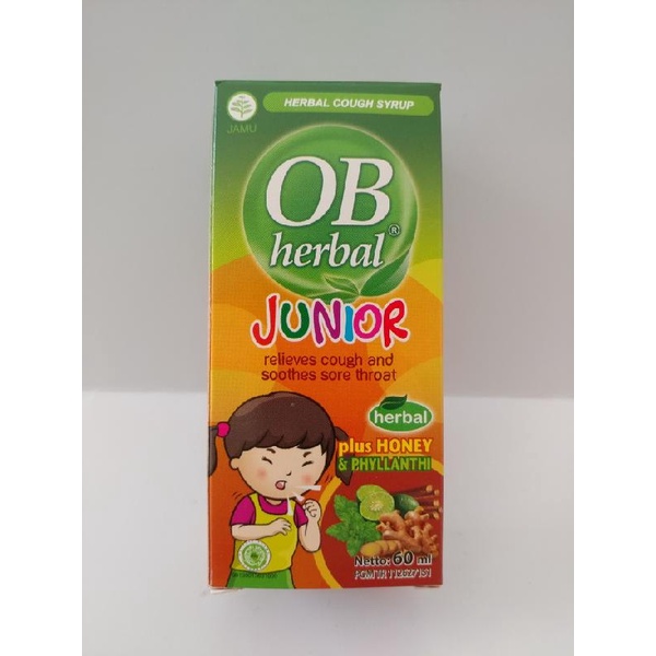 OB HERBAL JUNIOR Syrup sirup 60 Ml