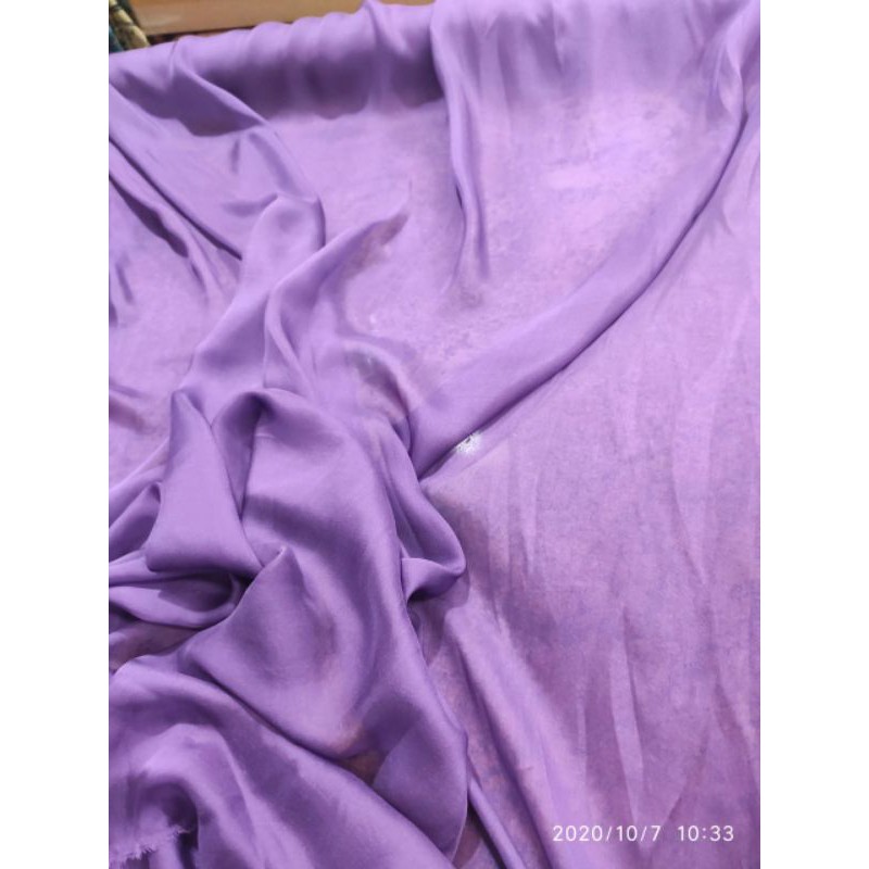 Kain Sifon Sutra 100% Pure Chiffon Silk One Tone / Two tone