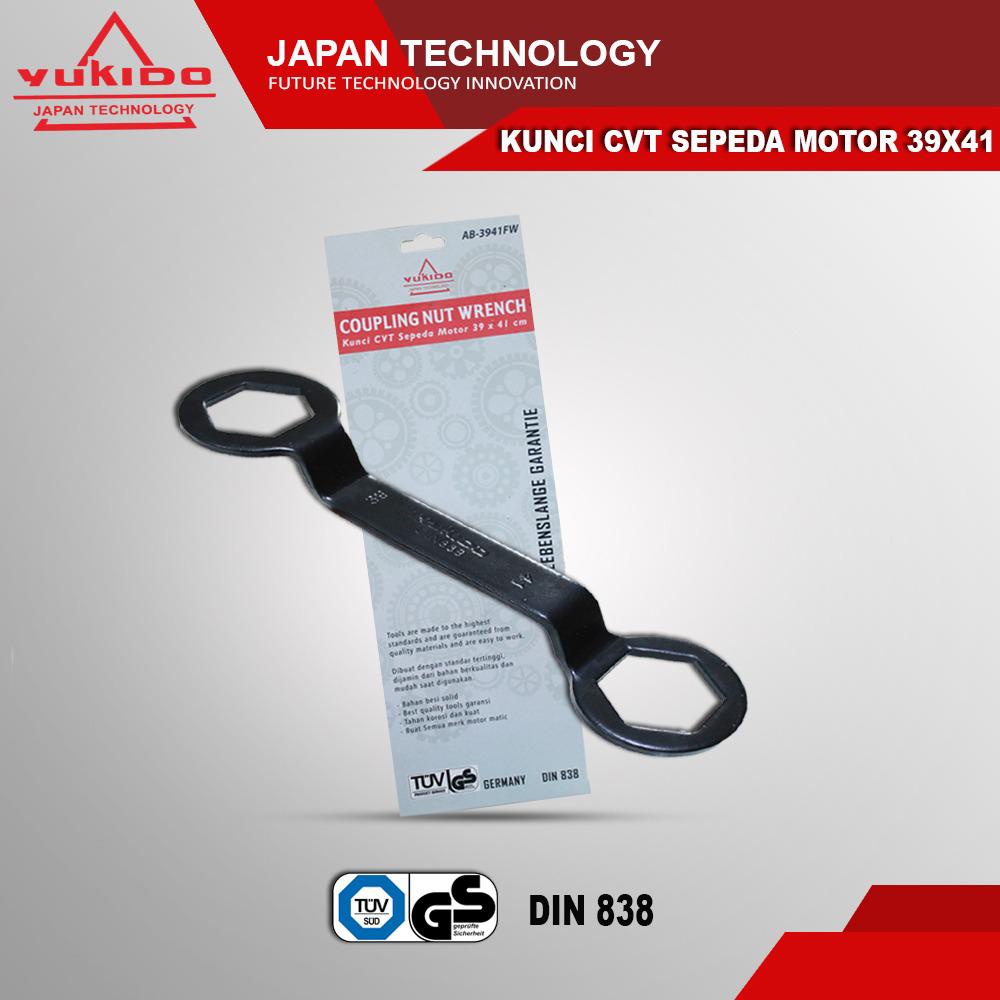 ORIGINAL !! YUKIDO Kunci Ring CVT Sepeda Motor 39 x 41 mm - Coupling Nut Wrench