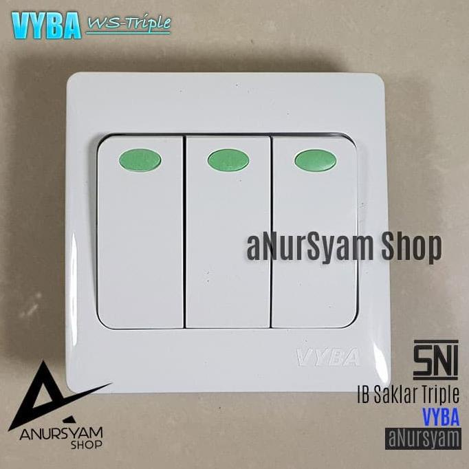 Saklar Triple IB VYBA WS-231 anursy44
