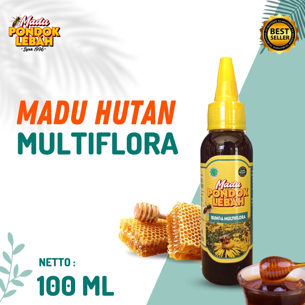 

Madu Hitam Hutan Multiflora Murni Premium 100ml Produksi Pondok Lebah