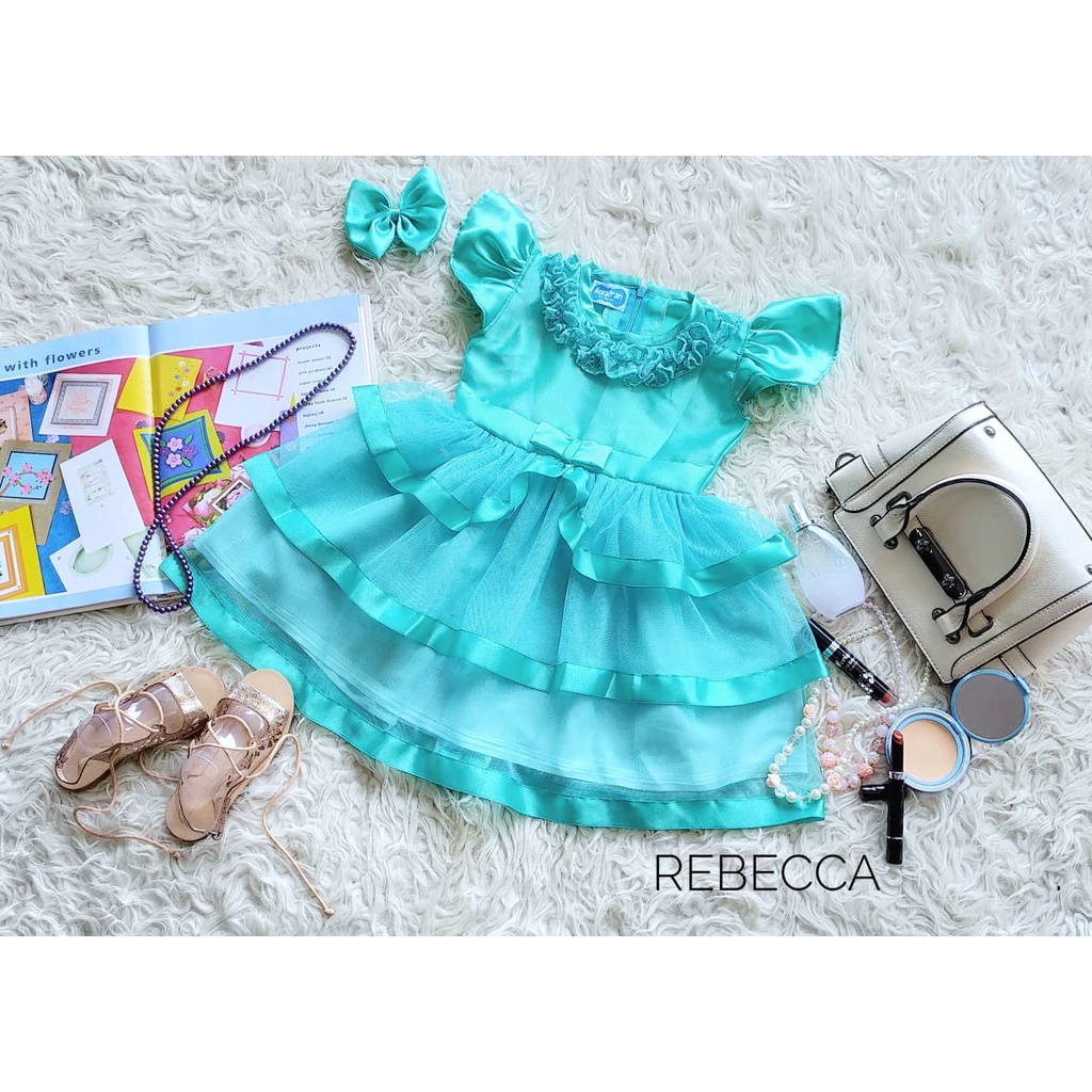 Dress Rebecca Anak Unik/Gaun Pesta Anak/Dress natal Anak