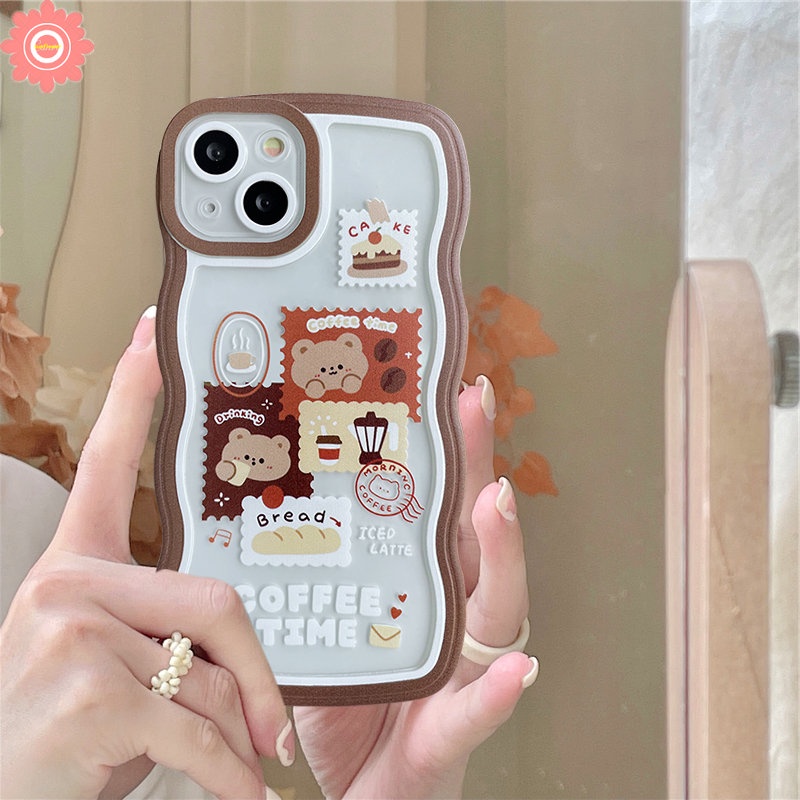 Casing Softcase TPU Redmi 10 9T 9C NFC 9A 10A Redmi Note 10 11 10s 11s Note 9 8 11s 10 Pro Max Plus Motif Kartun Beruang