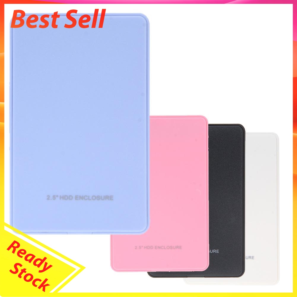 2.5in USB 2.0 SATA Hd Box HDD Hard Drive External Enclosure Case