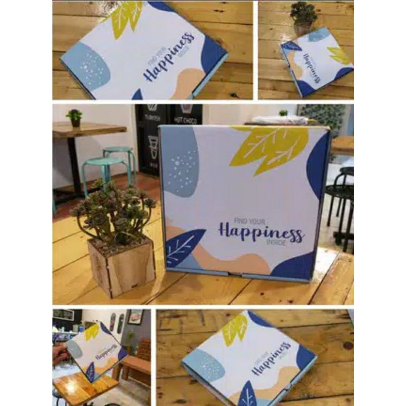 

Box 23x23x4 cm LD Kardus/Karton/Polos/Pizza/Hampers/Baju