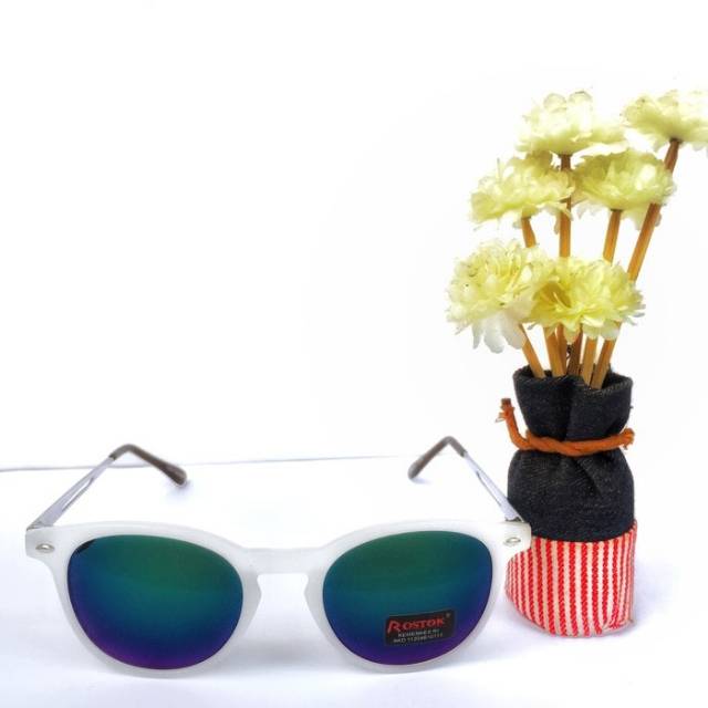 Kacamata Bulat Frame Putih